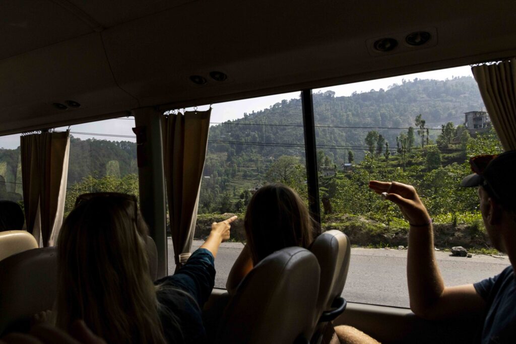 View from the bus